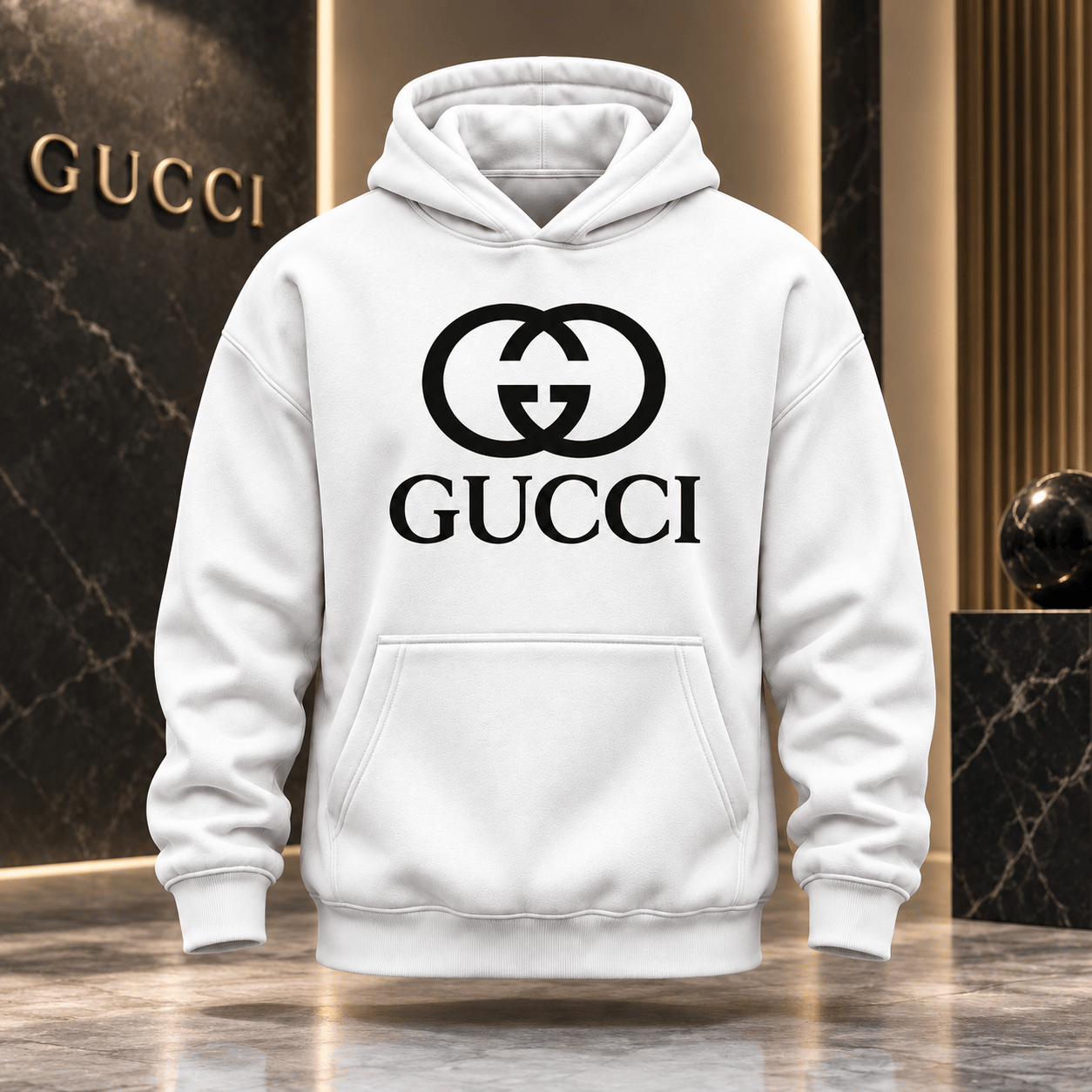 Gucci | Interlocking Emblem Print Hoodie Fall 2026 Drop