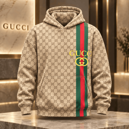 Gucci | Monogram Web Stripe Hoodie Fall 2026 Drop