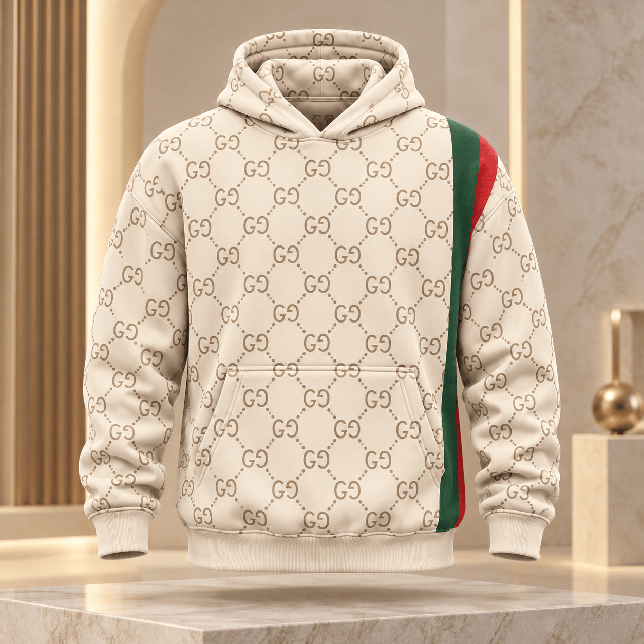 Gucci | Monogram Web Stripe Hoodie Fall 2026 Drop