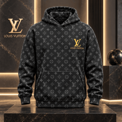 Louis Vuitton | Charcoal Monogram Print Hoodie Black Friday 2026 Collection