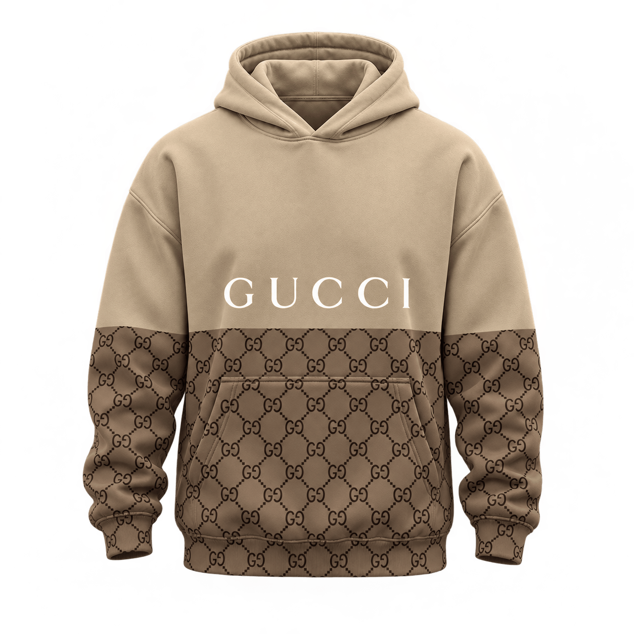 Gucci | Two-Tone Monogram Panel Hoodie Fall 2026 Drop