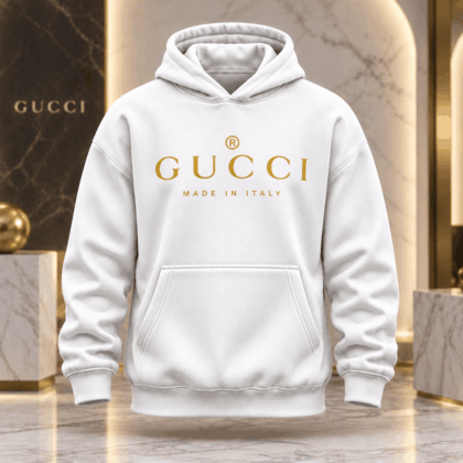 Gucci | Gold Heritage Logo Hoodie Fall 2026 Drop