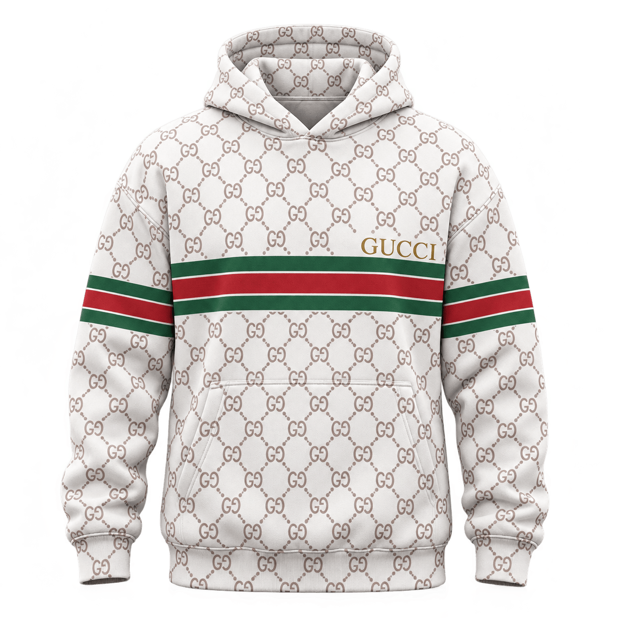 Gucci | Diamond Monogram Web Stripe Hoodie Fall 2026 Drop
