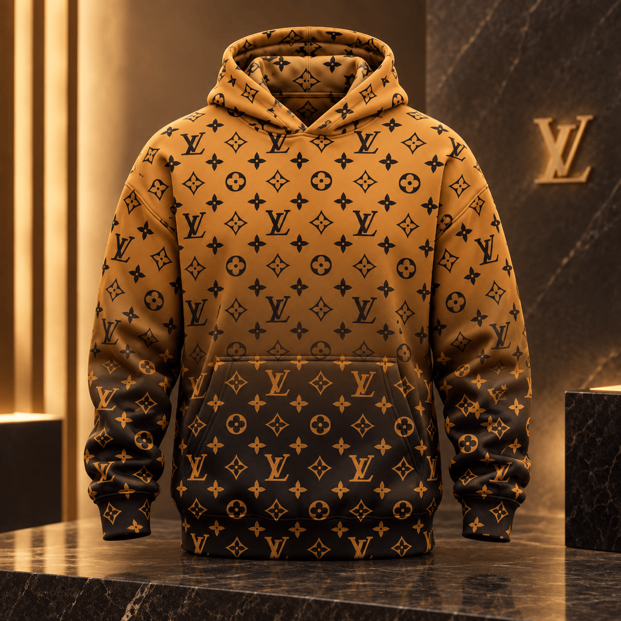 Louis Vuitton | Gradient Monogram Print Hoodie Black Friday 2026 Collection