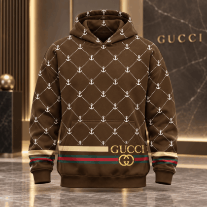 Gucci | Anchor Lattice Stripe Hoodie Fall 2026 Drop