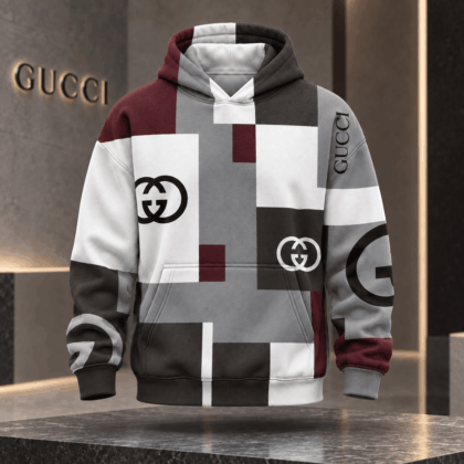 Gucci | Geometric Logo Patchwork Hoodie Fall 2026 Drop