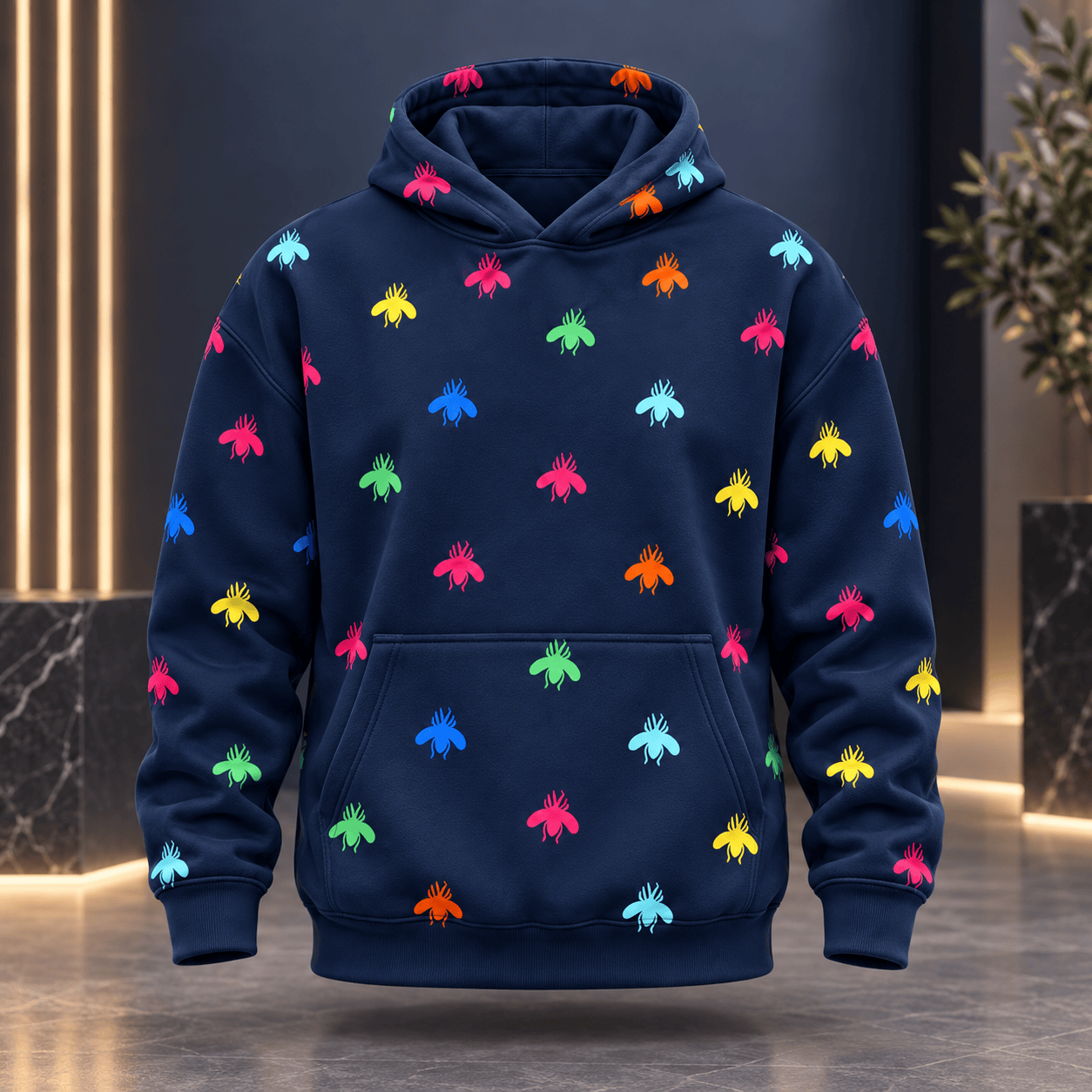Gucci | Rainbow Bee Print Hoodie Winter 2026 Drop