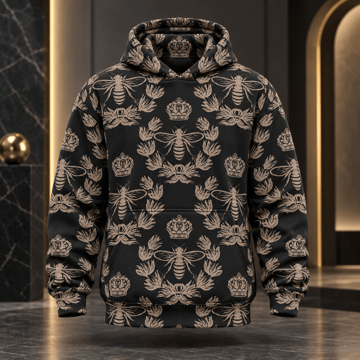 Gucci | Royal Bee Botanical Print Hoodie Winter 2026 Drop