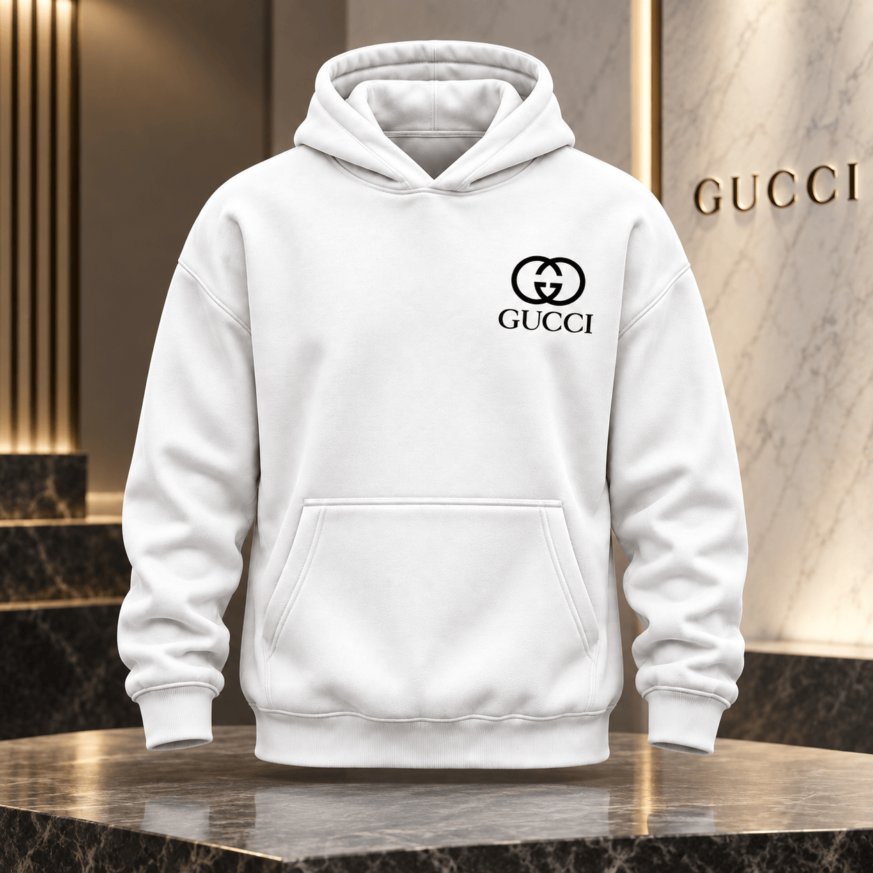 Gucci | Interlocking Emblem Chest Print Hoodie Winter 2026 Drop