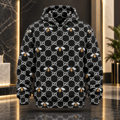 Gucci | Bee Monogram Lattice Hoodie Winter 2026 Drop