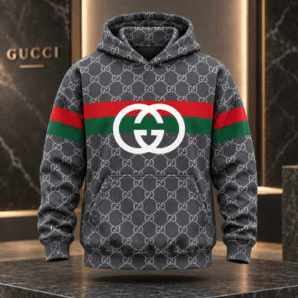Gucci | Diamond Monogram Web Stripe Hoodie Winter 2026 Drop