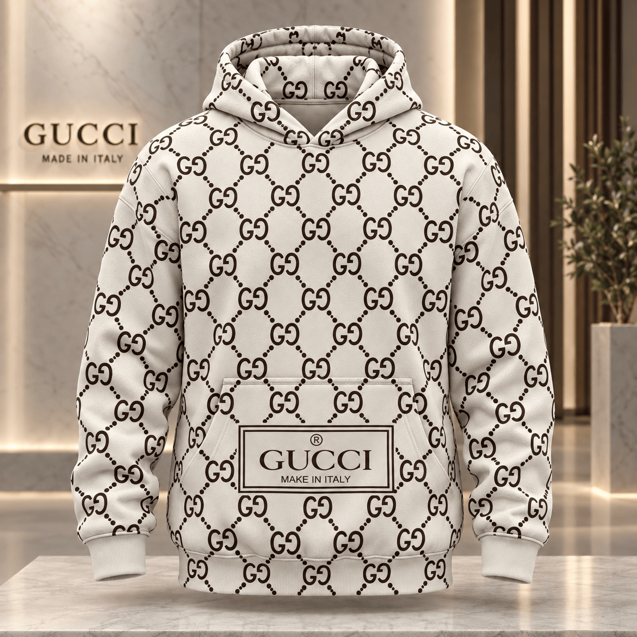 Gucci | Interlocking Monogram Lattice Hoodie Winter 2026 Drop