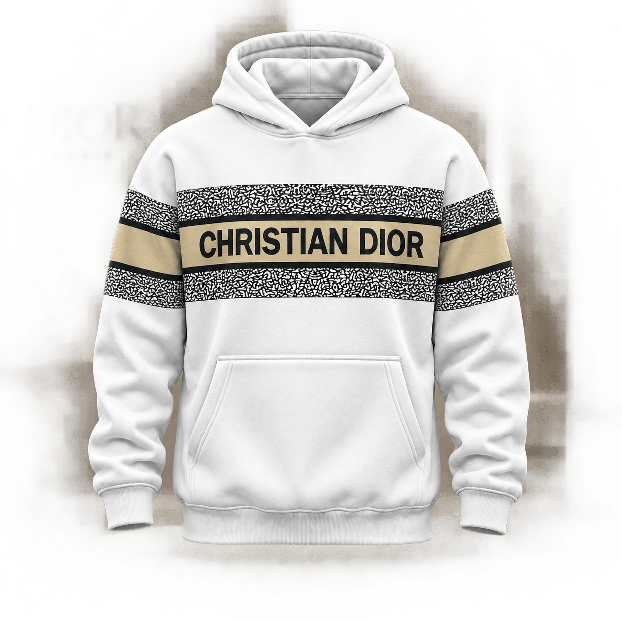 Dior | Speckled Logo Stripe Hoodie Fall 2026 Edition