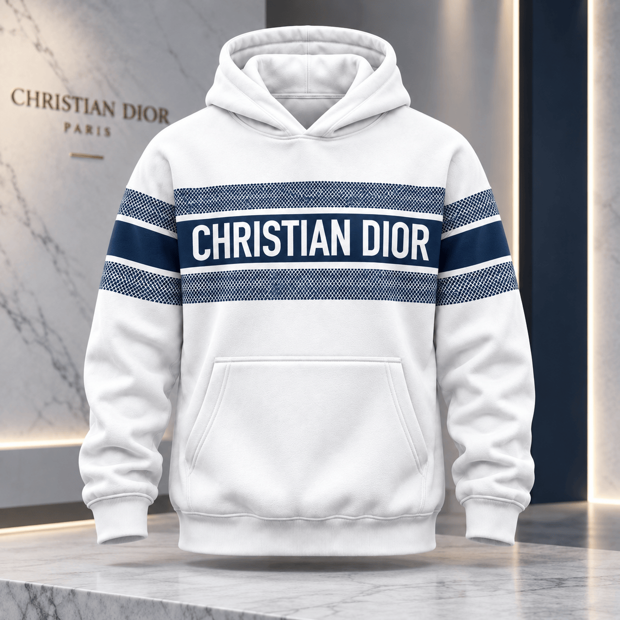Dior | Logo Stripe Panel Hoodie Fall 2026 Edition
