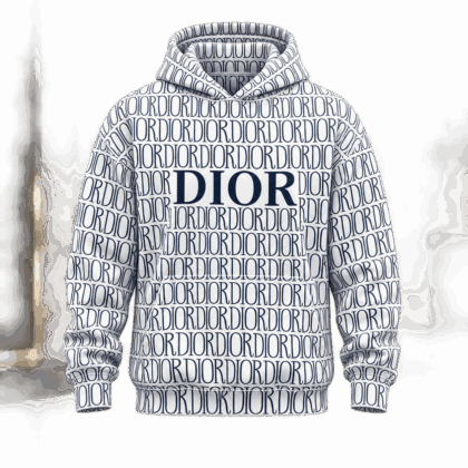 Dior | Allover Wordmark Stripe Hoodie Fall 2026 Edition
