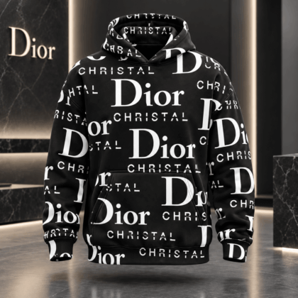 Dior | Monochrome Wordmark Collage Hoodie Fall 2026 Edition