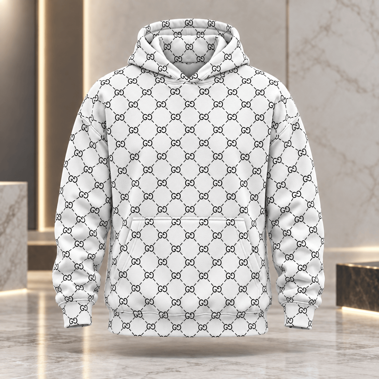 Gucci | Diamond Monogram Lattice Hoodie Winter 2026 Drop