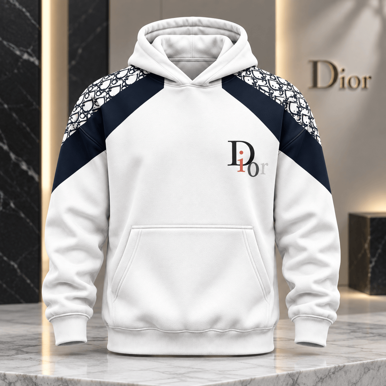 Dior | Oblique Monogram Shoulder Hoodie Winter 2026 Edition