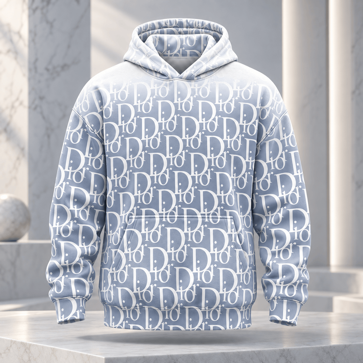 Dior | Oversized Monogram Print Hoodie Winter 2026 Edition