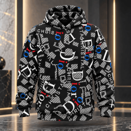 Dior | Tricolor Typographic Collage Hoodie Winter 2026 Edition