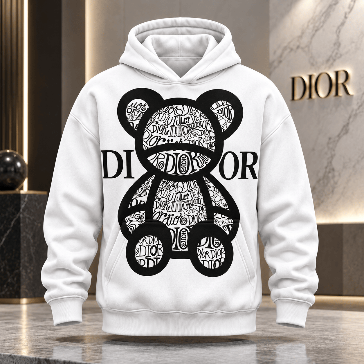 Dior | Monogram Teddy Graphic Hoodie Winter 2026 Edition