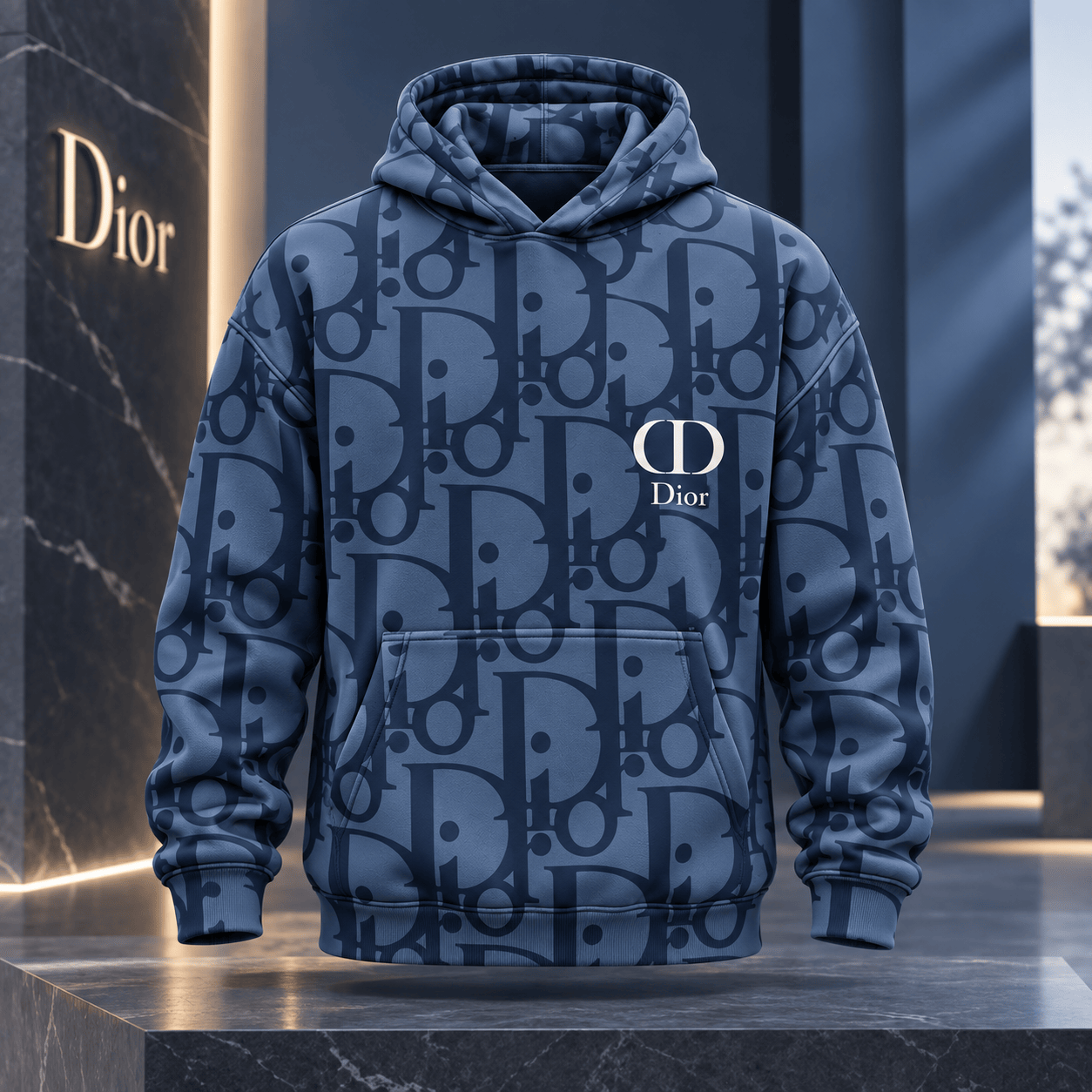 Dior | Oblique Monogram Print Hoodie Winter 2026 Edition