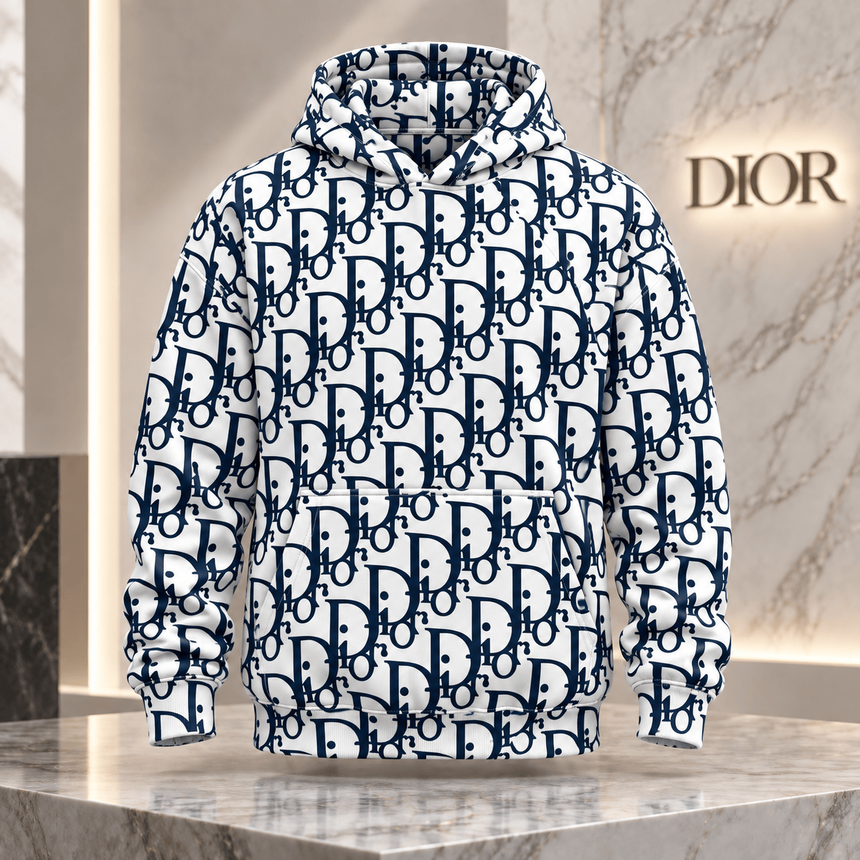 Dior | Oblique Monogram Print Hoodie Winter 2026 Edition