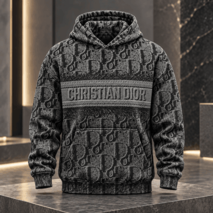 Dior | Distressed Monogram Stripe Hoodie Winter 2026 Edition