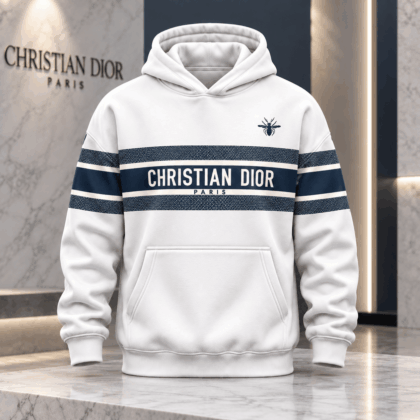 Dior | Bee Emblem Stripe Hoodie Holiday 2026 Edition