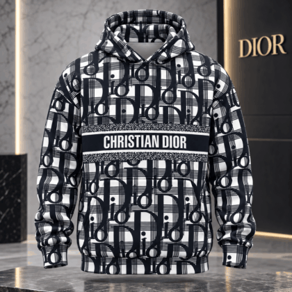 Dior | Geometric Monogram Check Hoodie Winter 2026 Edition