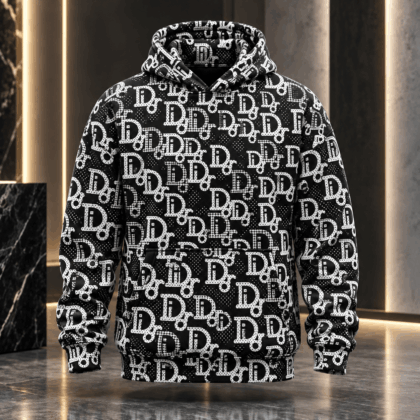 Dior | Studded Monogram Print Hoodie Winter 2026 Edition