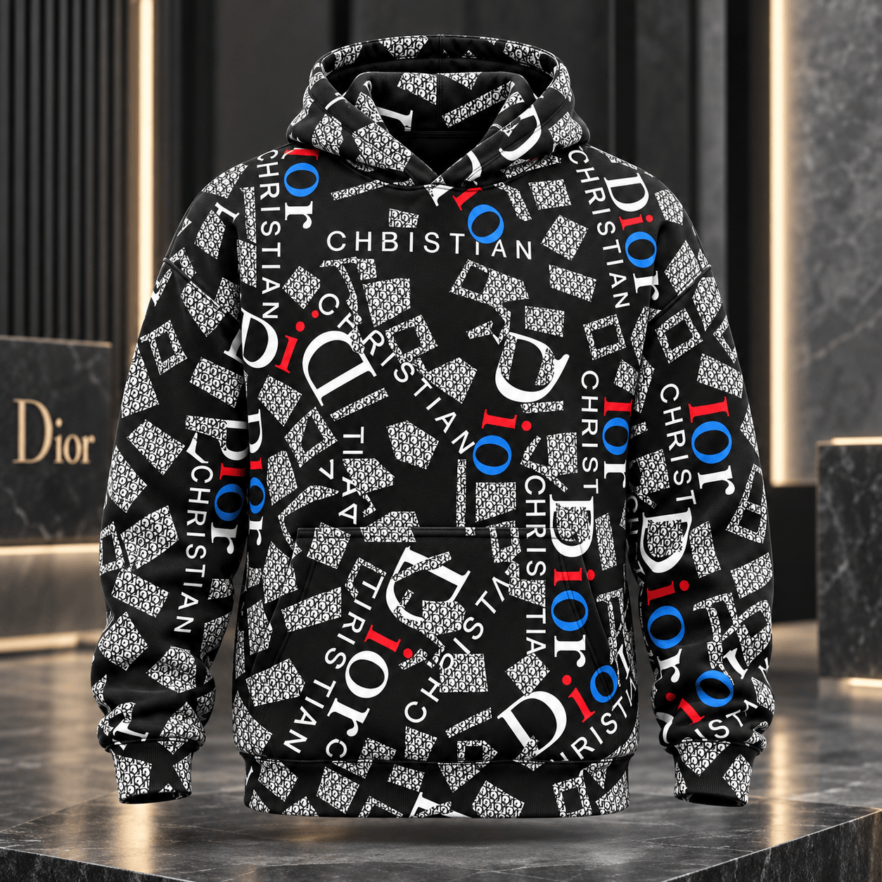 Dior | Scattered Monogram Typography Hoodie Holiday 2026 Edition