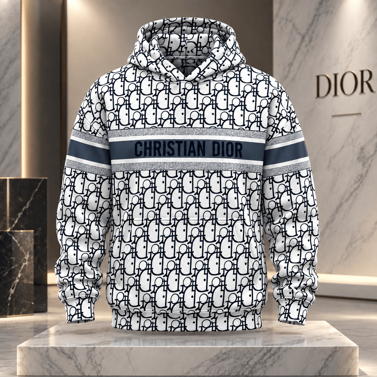 Dior | Oblique Monogram Stripe Hoodie Holiday 2026 Edition
