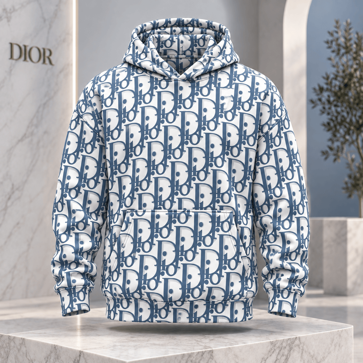 Dior | Oblique Monogram Print Hoodie Holiday 2026 Edition