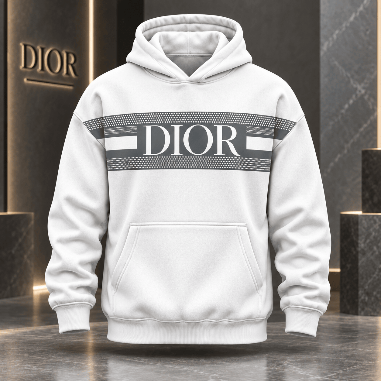 Dior | Dotted Logo Stripe Hoodie Holiday 2026 Edition