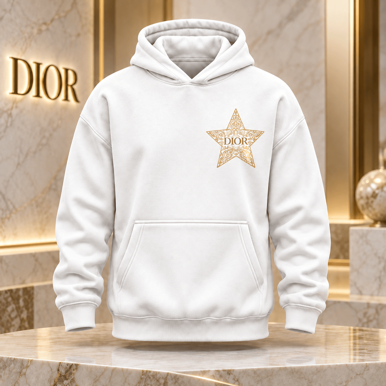 Dior | Ornate Gold Star Hoodie Holiday 2026 Edition