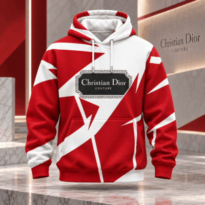 Dior | Crimson Lightning Graphic Hoodie Holiday 2026 Edition