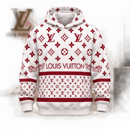 Louis Vuitton | Crimson Monogram Stripe Hoodie Black Friday 2026 Collection