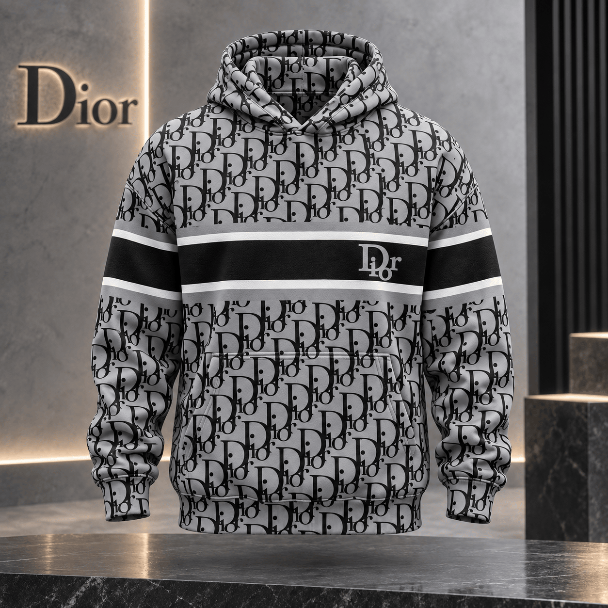 Dior | Oblique Monogram Stripe Hoodie Christmas 2026 Edition