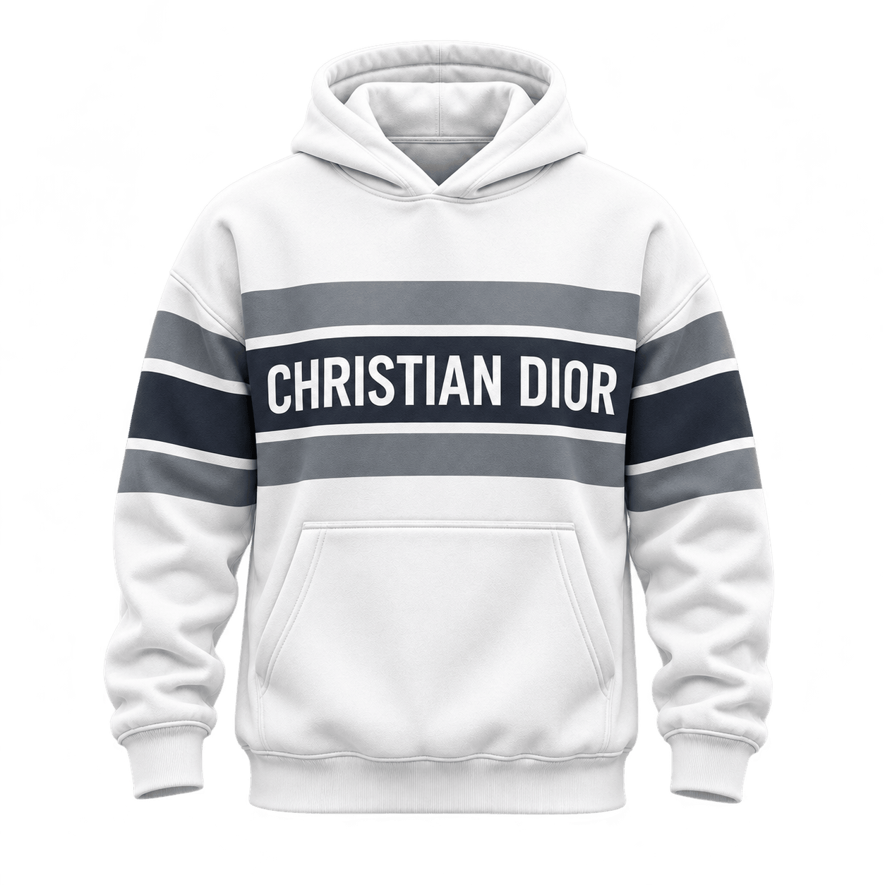 Dior | Logo Stripe Panel Hoodie Christmas 2026 Edition
