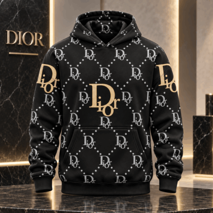 Dior | Crystal Monogram Diamond Lattice Hoodie Christmas 2026 Edition