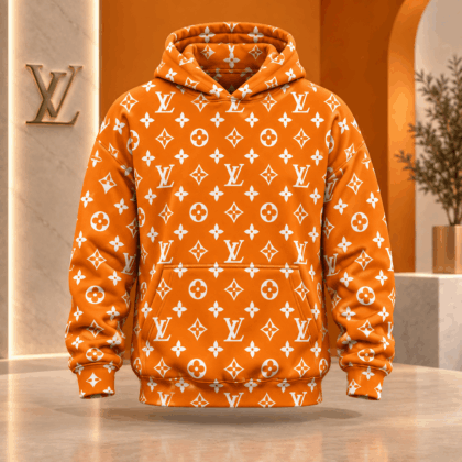 Louis Vuitton | Orange Monogram Print Hoodie Black Friday 2026 Collection