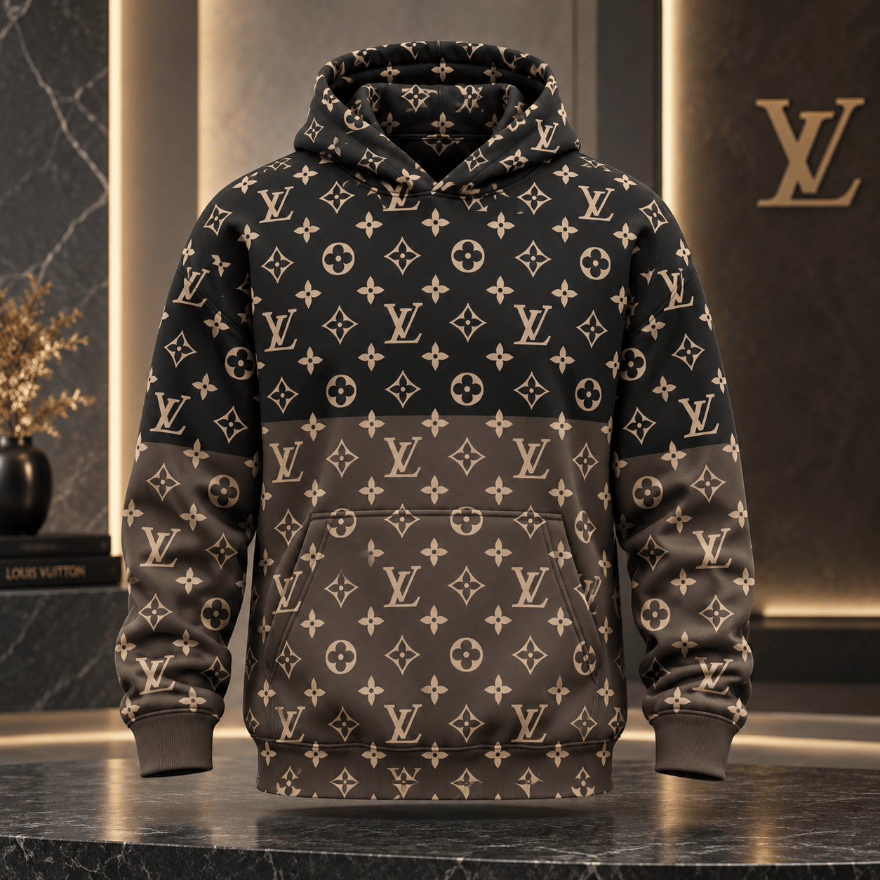 Louis Vuitton | Two-Tone Monogram Print Hoodie Black Friday 2026 Collection