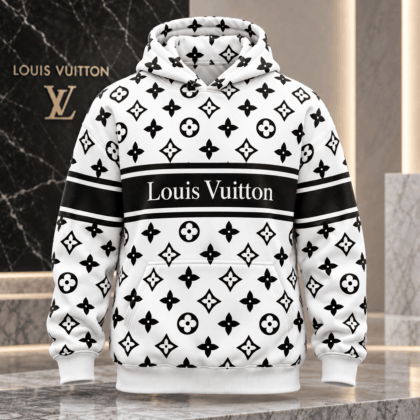 Louis Vuitton | Monochrome Monogram Stripe Hoodie Year-End 2026 Collection