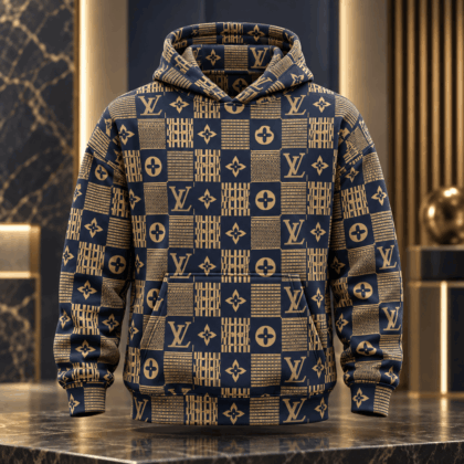 Louis Vuitton | Monogram Patchwork Print Hoodie Year-End 2026 Collection