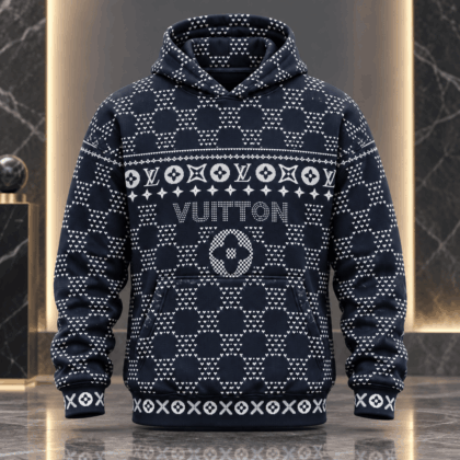 Louis Vuitton | Heart-Stitch Monogram Pattern Hoodie Year-End 2026 Collection