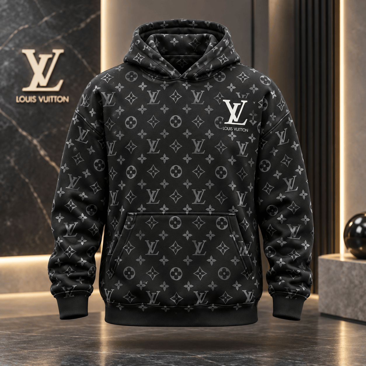 Louis Vuitton | Tonal Shadow Monogram Hoodie Year-End 2026 Collection