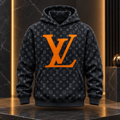 Louis Vuitton | Orange Oversized Monogram Hoodie Year-End 2026 Collection