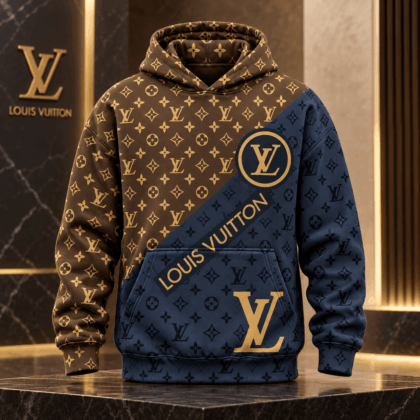 Louis Vuitton | Diagonal Two-Tone Monogram Hoodie Year-End 2026 Collection