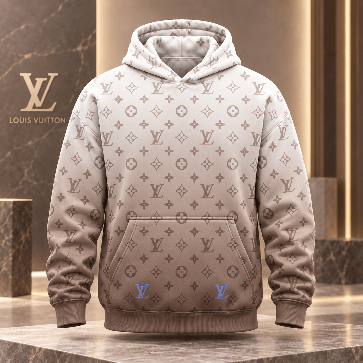 Louis Vuitton | Ombré Monogram Print Hoodie Year-End 2026 Collection